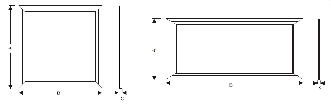 IP65 UL panel size