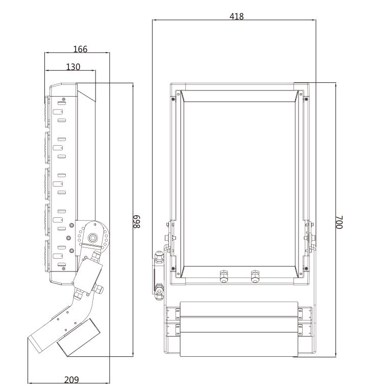 500W LED Mast Light
