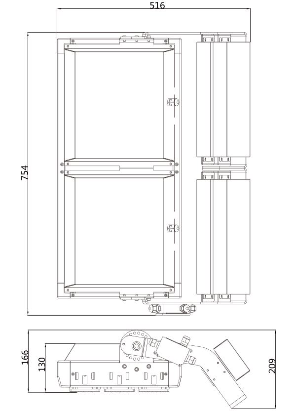 600W LED Mast Light