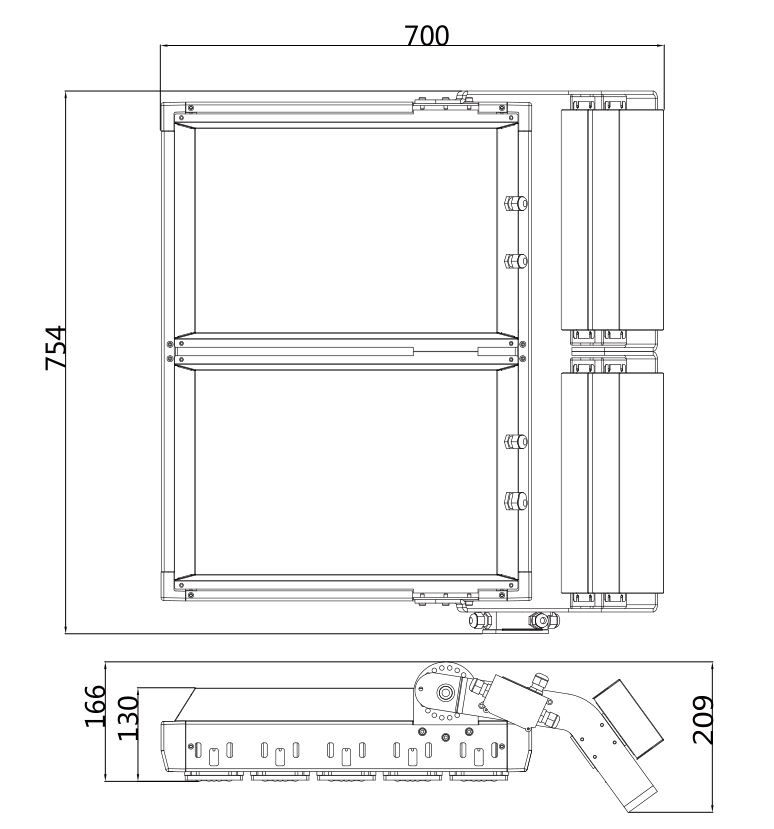 1000W LED Mast Light